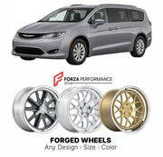 FORGED WHEELS RIMS for CHRYSLER PACIFICA TOURING MINIVAN 2017+

Custom forged wheels for Chrysler Pacifica Touring Minivan 2017+. Made-to-order monoblock, 2-piece and 3-piece rims in custom sizes, offsets, colors and finishes with guaranteed fitment.

We manufacture premium quality forged wheels rims for Chrysler Pacifica Touring Minivan 2017+ in any design, size, color.

THIS WHEEL DESIGN CAN BE CUSTOM-MADE FOR YOUR CAR IN ANY SIZE AND COLOR OPTIONS
Available in monoblock, 2-piece, 3-piece, duoblock, beadl
