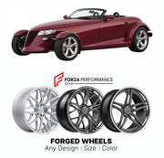 FORGED WHEELS RIMS for CHRYSLER PROWLER MULHOLLAND EDITION 2001 - 2002

Custom forged wheels for Chrysler Prowler Mulholland Edition 2001 - 2002. Made-to-order monoblock, 2-piece and 3-piece rims in custom sizes, offsets, colors and finishes with guaranteed fitment.

We manufacture premium quality forged wheels rims for Chrysler Prowler Mulholland Edition 2001 - 2002 in any design, size, color.

THIS WHEEL DESIGN CAN BE CUSTOM-MADE FOR YOUR CAR IN ANY SIZE AND COLOR OPTIONS
Available in monoblock, 2-piece, 