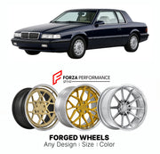 FORGED WHEELS RIMS for CHRYSLER TC BY MASERATI 1990 - 1991

Custom forged wheels for Chrysler TC by Maserati 1990 - 1991. Made-to-order monoblock, 2-piece and 3-piece rims in custom sizes, offsets, colors and finishes with guaranteed fitment.

We manufacture premium quality forged wheels rims for Chrysler TC by Maserati 1990 - 1991 in any design, size, color.

THIS WHEEL DESIGN CAN BE CUSTOM-MADE FOR YOUR CAR IN ANY SIZE AND COLOR OPTIONS
Available in monoblock, 2-piece, 3-piece, duoblock, beadlock
3D wheel