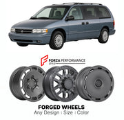 FORGED WHEELS RIMS for CHRYSLER TOWN & COUNTRY 1996 - 2000

Custom forged wheels for Chrysler Town & Country 1996 - 2000. Made-to-order monoblock, 2-piece and 3-piece rims in custom sizes, offsets, colors and finishes with guaranteed fitment.

We manufacture premium quality forged wheels rims for Chrysler Town & Country 1996 - 2000 in any design, size, color.

THIS WHEEL DESIGN CAN BE CUSTOM-MADE FOR YOUR CAR IN ANY SIZE AND COLOR OPTIONS
Available in monoblock, 2-piece, 3-piece, duoblock, beadlock
3D wheel