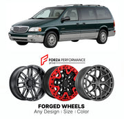 FORGED WHEELS RIMS for CHRYSLER TOWN & COUNTRY LIMITED 1996 - 2016

Custom forged wheels for Chrysler Town & Country Limited 1996 - 2016. Made-to-order monoblock, 2-piece and 3-piece rims in custom sizes, offsets, colors and finishes with guaranteed fitment.

We manufacture premium quality forged wheels rims for Chrysler Town & Country Limited 1996 - 2016 in any design, size, color.

THIS WHEEL DESIGN CAN BE CUSTOM-MADE FOR YOUR CAR IN ANY SIZE AND COLOR OPTIONS
Available in monoblock, 2-piece, 3-piece, duo