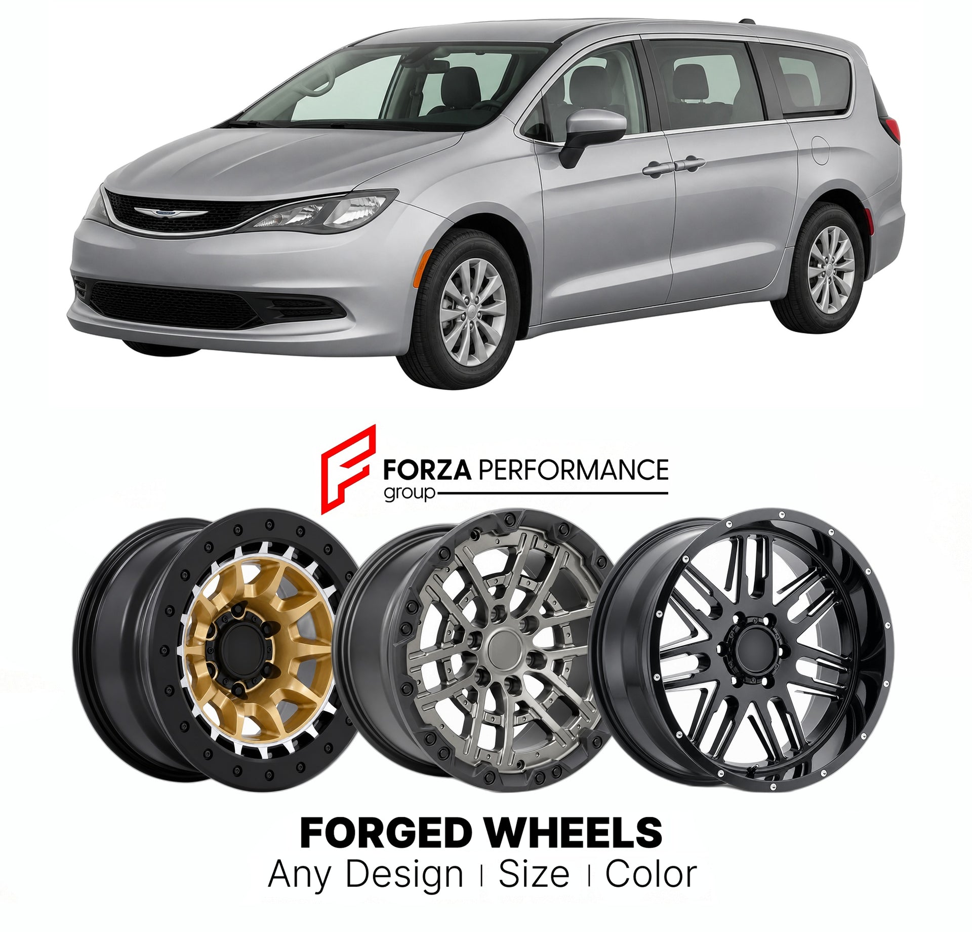 FORGED WHEELS RIMS for CHRYSLER VOYAGER LXI US REVIVAL 2020+

Custom forged wheels for Chrysler Voyager LXi US Revival 2020+. Made-to-order monoblock, 2-piece and 3-piece rims in custom sizes, offsets, colors and finishes with guaranteed fitment.

We manufacture premium quality forged wheels rims for Chrysler Voyager LXi US Revival 2020+ in any design, size, color.

THIS WHEEL DESIGN CAN BE CUSTOM-MADE FOR YOUR CAR IN ANY SIZE AND COLOR OPTIONS
Available in monoblock, 2-piece, 3-piece, duoblock, beadlock
3D