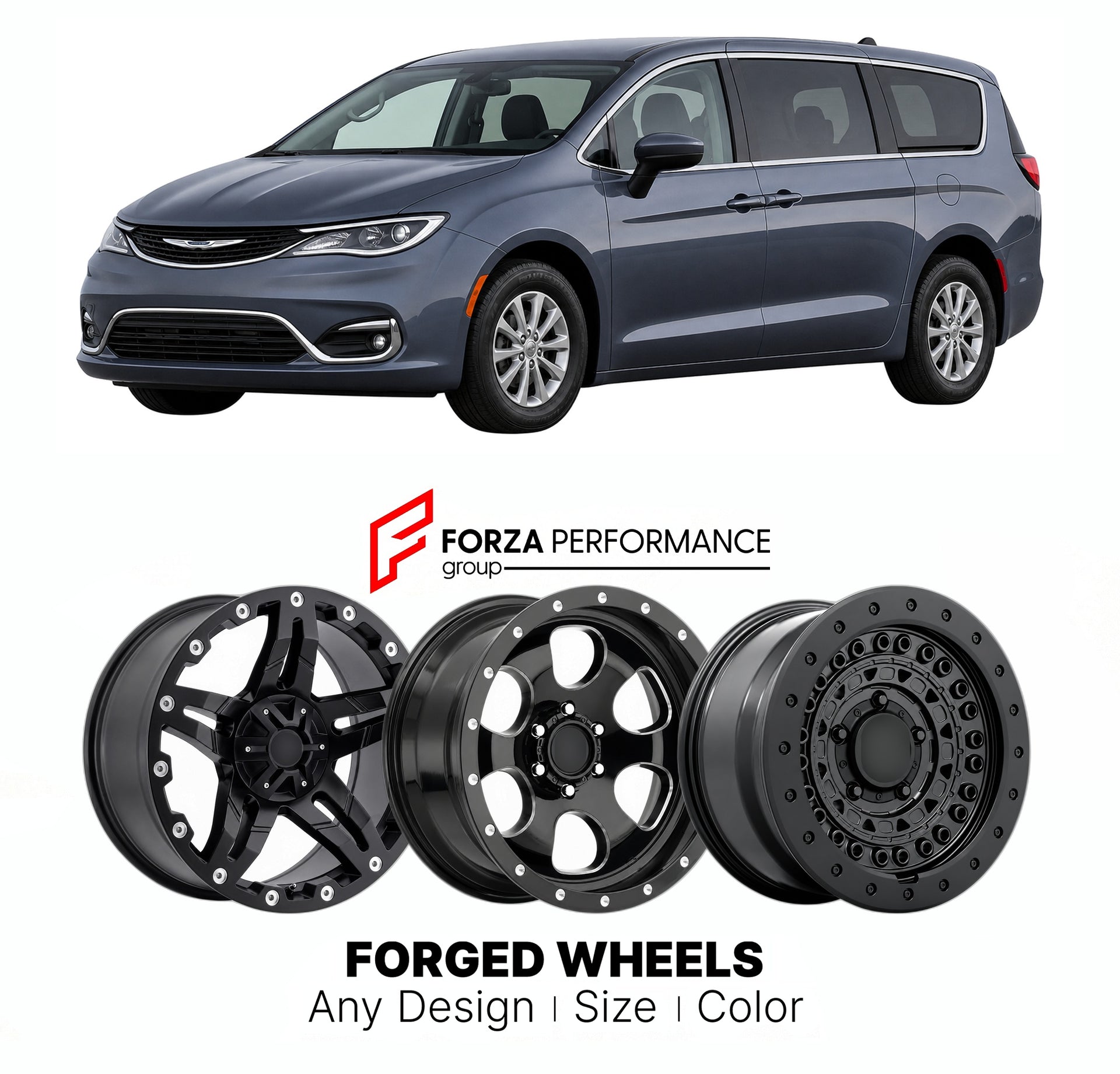 FORGED WHEELS RIMS for CHRYSLER VOYAGER L US REVIVAL 2020+

Custom forged wheels for Chrysler Voyager L US Revival 2020+. Made-to-order monoblock, 2-piece and 3-piece rims in custom sizes, offsets, colors and finishes with guaranteed fitment.

We manufacture premium quality forged wheels rims for Chrysler Voyager L US Revival 2020+ in any design, size, color.

THIS WHEEL DESIGN CAN BE CUSTOM-MADE FOR YOUR CAR IN ANY SIZE AND COLOR OPTIONS
Available in monoblock, 2-piece, 3-piece, duoblock, beadlock
3D wheel