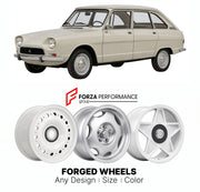 CUSTOM CLASSIC VINTAGE RESTOMOD RETRO OLD SCHOOL FORGED WHEELS RIMS for CITROEN AMI 8 1969 - 1978

Custom forged wheels for Citroen Ami 8 1969 - 1978. Classic, vintage, restomod wheel designs made to order in custom sizes, offsets, colors and finishes.

We manufacture premium quality forged wheels rims for Citroen Ami 8 1969 - 1978 in any design, size, color.

THIS WHEEL DESIGN CAN BE CUSTOM-MADE FOR YOUR CAR IN ANY SIZE AND COLOR OPTIONS
Available in monoblock, 2-piece, 3-piece, duoblock, beadlock
3D wheel