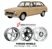 CUSTOM CLASSIC VINTAGE RESTOMOD RETRO OLD SCHOOL FORGED WHEELS RIMS for CITROEN AMI SUPER 1973 - 1976

Custom forged wheels for Citroen Ami Super 1973 - 1976. Classic, vintage, restomod wheel designs made to order in custom sizes, offsets, colors and finishes.

We manufacture premium quality forged wheels rims for Citroen Ami Super 1973 - 1976 in any design, size, color.

THIS WHEEL DESIGN CAN BE CUSTOM-MADE FOR YOUR CAR IN ANY SIZE AND COLOR OPTIONS
Available in monoblock, 2-piece, 3-piece, duoblock, beadl