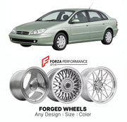 CUSTOM CLASSIC VINTAGE RESTOMOD RETRO OLD SCHOOL FORGED WHEELS RIMS for CITROEN C5 2000 - 2008

Custom forged wheels for Citroen C5 2000 - 2008. Classic, vintage, restomod wheel designs made to order in custom sizes, offsets, colors and finishes.

We manufacture premium quality forged wheels rims for Citroen C5 2000 - 2008 in any design, size, color.

THIS WHEEL DESIGN CAN BE CUSTOM-MADE FOR YOUR CAR IN ANY SIZE AND COLOR OPTIONS
Available in monoblock, 2-piece, 3-piece, duoblock, beadlock
3D wheel renderin