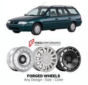CUSTOM CLASSIC VINTAGE RESTOMOD RETRO OLD SCHOOL FORGED WHEELS RIMS for CITROEN XANTIA BREAK 1995 - 2001

Custom forged wheels for Citroen Xantia Break 1995 - 2001. Classic, vintage, restomod wheel designs made to order in custom sizes, offsets, colors and finishes.

We manufacture premium quality forged wheels rims for Citroen Xantia Break 1995 - 2001 in any design, size, color.

THIS WHEEL DESIGN CAN BE CUSTOM-MADE FOR YOUR CAR IN ANY SIZE AND COLOR OPTIONS
Available in monoblock, 2-piece, 3-piece, duoblo