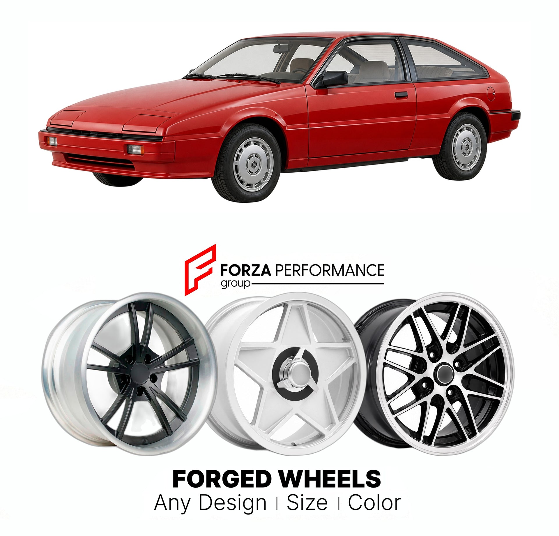 CUSTOM CLASSIC VINTAGE RESTOMOD RETRO OLD SCHOOL FORGED WHEELS RIMS for CLAN CLOVER 1985 - 1987

Custom forged wheels for Clan Clover 1985 - 1987. Classic, vintage, restomod wheel designs made to order in custom sizes, offsets, colors and finishes.

We manufacture premium quality forged wheels rims for Clan Clover 1985 - 1987 in any design, size, color.

THIS WHEEL DESIGN CAN BE CUSTOM-MADE FOR YOUR CAR IN ANY SIZE AND COLOR OPTIONS
Available in monoblock, 2-piece, 3-piece, duoblock, beadlock
3D wheel rende