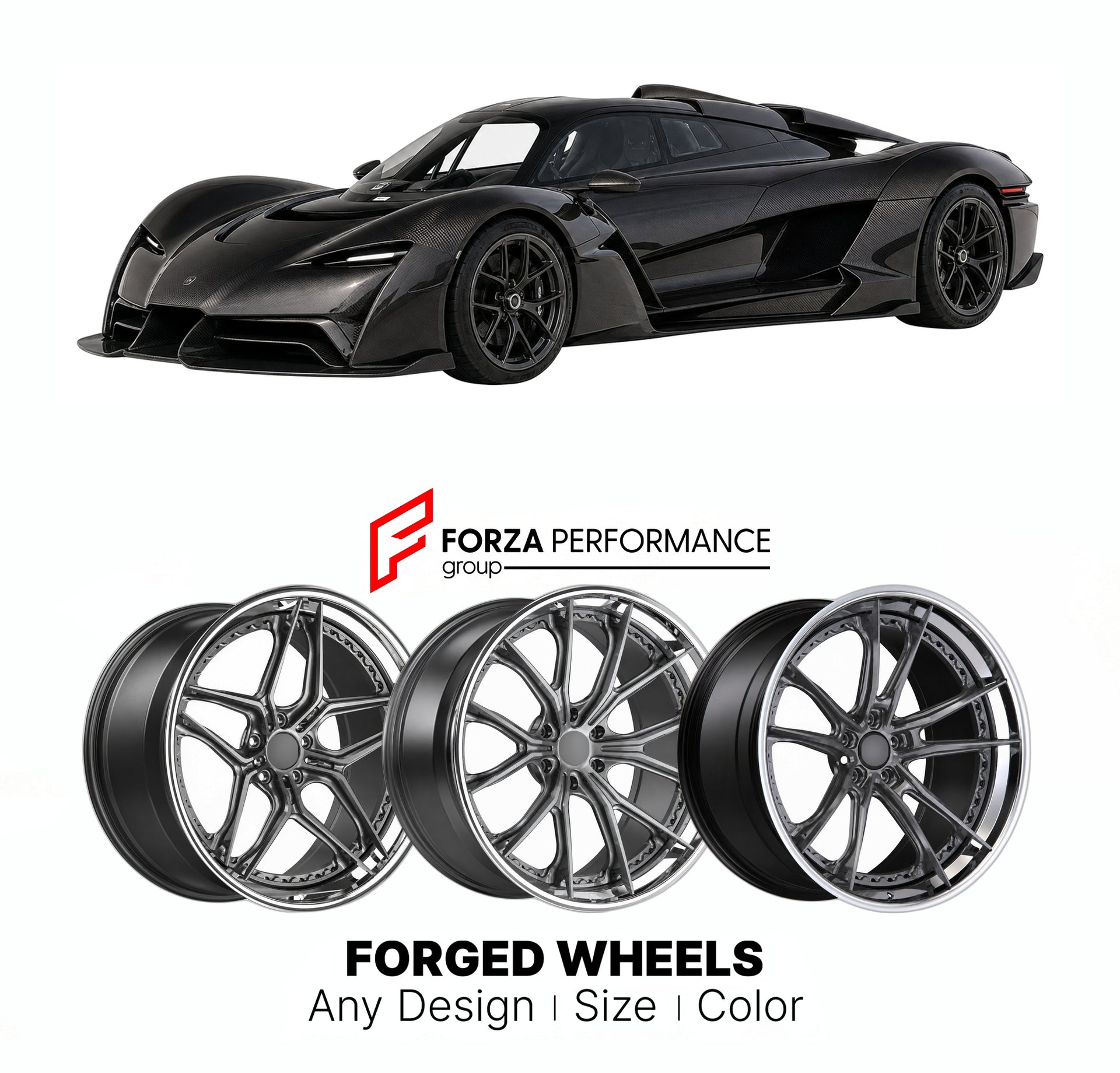 FORGED WHEELS RIMS for CZINGER 21C BLACKBIRD EDITION 2021+

Custom forged wheels for Czinger 21C Blackbird Edition 2021+. Made-to-order monoblock, 2-piece and 3-piece rims in custom sizes, offsets, colors and finishes with guaranteed fitment.

We manufacture premium quality forged wheels rims for Czinger 21C Blackbird Edition 2021+ in any design, size, color.

THIS WHEEL DESIGN CAN BE CUSTOM-MADE FOR YOUR CAR IN ANY SIZE AND COLOR OPTIONS
Available in monoblock, 2-piece, 3-piece, duoblock, beadlock
3D wheel