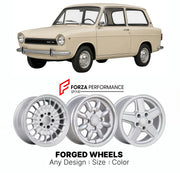 CUSTOM CLASSIC VINTAGE RESTOMOD RETRO OLD SCHOOL FORGED WHEELS RIMS for DAF 44 1966 - 1974

Custom forged wheels for DAF 44 1966 - 1974. Classic, vintage, restomod wheel designs made to order in custom sizes, offsets, colors and finishes.

We manufacture premium quality forged wheels rims for DAF 44 1966 - 1974 in any design, size, color.

THIS WHEEL DESIGN CAN BE CUSTOM-MADE FOR YOUR CAR IN ANY SIZE AND COLOR OPTIONS
Available in monoblock, 2-piece, 3-piece, duoblock, beadlock
3D wheel renderings are provi