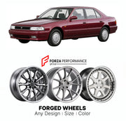 CUSTOM CLASSIC VINTAGE RESTOMOD RETRO OLD SCHOOL FORGED WHEELS RIMS for DAIHATSU APPLAUSE A101 A111 1989 - 2000

Custom forged wheels for Daihatsu Applause A101 A111 1989 - 2000. Classic, vintage, restomod and retro JDM wheel designs made to order in custom sizes, offsets, colors and finishes with guaranteed fitment.

We manufacture premium quality forged wheels rims for Daihatsu Applause A101 A111 1989 - 2000 in any design, size, color.

JDM WHEEL DESIGNS: our Japanese collection for sedans and wagons incl