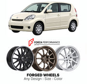FORGED WHEELS RIMS for DAIHATSU BOON M300 2004 - 2010

Custom forged wheels for Daihatsu Boon M300 2004 - 2010. Made-to-order monoblock, 2-piece and 3-piece rims in custom sizes, offsets, colors and finishes with guaranteed fitment.

We manufacture premium quality forged wheels rims for Daihatsu Boon M300 2004 - 2010 in any design, size, color.

JDM WHEEL DESIGNS: our Japanese collection for hatchbacks, kei cars and MPVs includes designs inspired by Rays Volk Racing, Enkei, XXR, Rota, Work Wheels, Cosmis Ra