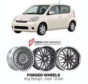 FORGED WHEELS RIMS for DAIHATSU BOON M600 2010 - 2016

Custom forged wheels for Daihatsu Boon M600 2010 - 2016. Made-to-order monoblock, 2-piece and 3-piece rims in custom sizes, offsets, colors and finishes with guaranteed fitment.

We manufacture premium quality forged wheels rims for Daihatsu Boon M600 2010 - 2016 in any design, size, color.

JDM WHEEL DESIGNS: our Japanese collection for hatchbacks, kei cars and MPVs includes designs inspired by Rays Volk Racing, Enkei, XXR, Rota, Work Wheels, Cosmis Ra