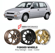 CUSTOM CLASSIC VINTAGE RESTOMOD RETRO OLD SCHOOL FORGED WHEELS RIMS for DAIHATSU CHARADE G200 1993 - 2000

Custom forged wheels for Daihatsu Charade G200 1993 - 2000. Classic, vintage, restomod and retro JDM wheel designs made to order in custom sizes, offsets, colors and finishes with guaranteed fitment.

We manufacture premium quality forged wheels rims for Daihatsu Charade G200 1993 - 2000 in any design, size, color.

JDM WHEEL DESIGNS: our Japanese collection for hatchbacks, kei cars and MPVs includes d