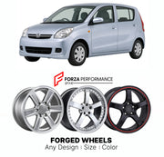 FORGED WHEELS RIMS for DAIHATSU CHARADE L275 2006 - 2010

Custom forged wheels for Daihatsu Charade L275 2006 - 2010. Made-to-order monoblock, 2-piece and 3-piece rims in custom sizes, offsets, colors and finishes with guaranteed fitment.

We manufacture premium quality forged wheels rims for Daihatsu Charade L275 2006 - 2010 in any design, size, color.

JDM WHEEL DESIGNS: our Japanese collection for hatchbacks, kei cars and MPVs includes designs inspired by Rays Volk Racing, Enkei, XXR, Rota, Work Wheels, 