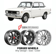 CUSTOM CLASSIC VINTAGE RESTOMOD RETRO OLD SCHOOL FORGED WHEELS RIMS for DAIHATSU FELLOW MAX L37 1966 - 1970

Custom forged wheels for Daihatsu Fellow Max L37 1966 - 1970. Classic, vintage, restomod and retro JDM wheel designs made to order in custom sizes, offsets, colors and finishes with guaranteed fitment.

We manufacture premium quality forged wheels rims for Daihatsu Fellow Max L37 1966 - 1970 in any design, size, color.

JDM WHEEL DESIGNS: our Japanese collection for hatchbacks, kei cars and MPVs incl