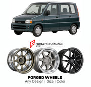 CUSTOM CLASSIC VINTAGE RESTOMOD RETRO OLD SCHOOL FORGED WHEELS RIMS for DAIHATSU MOVE L600 1995 - 1998

Custom forged wheels for Daihatsu Move L600 1995 - 1998. Classic, vintage, restomod and retro JDM wheel designs made to order in custom sizes, offsets, colors and finishes with guaranteed fitment.

We manufacture premium quality forged wheels rims for Daihatsu Move L600 1995 - 1998 in any design, size, color.

JDM WHEEL DESIGNS: our Japanese collection for hatchbacks, kei cars and MPVs includes designs in