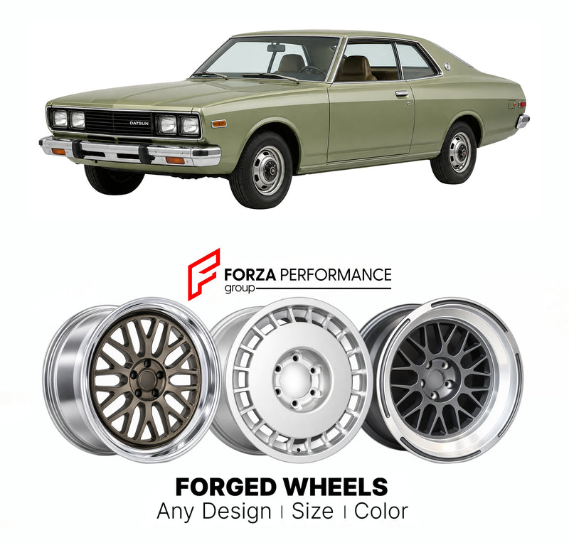 CUSTOM CLASSIC VINTAGE RESTOMOD RETRO OLD SCHOOL FORGED WHEELS RIMS for DATSUN 810 1976 - 1981