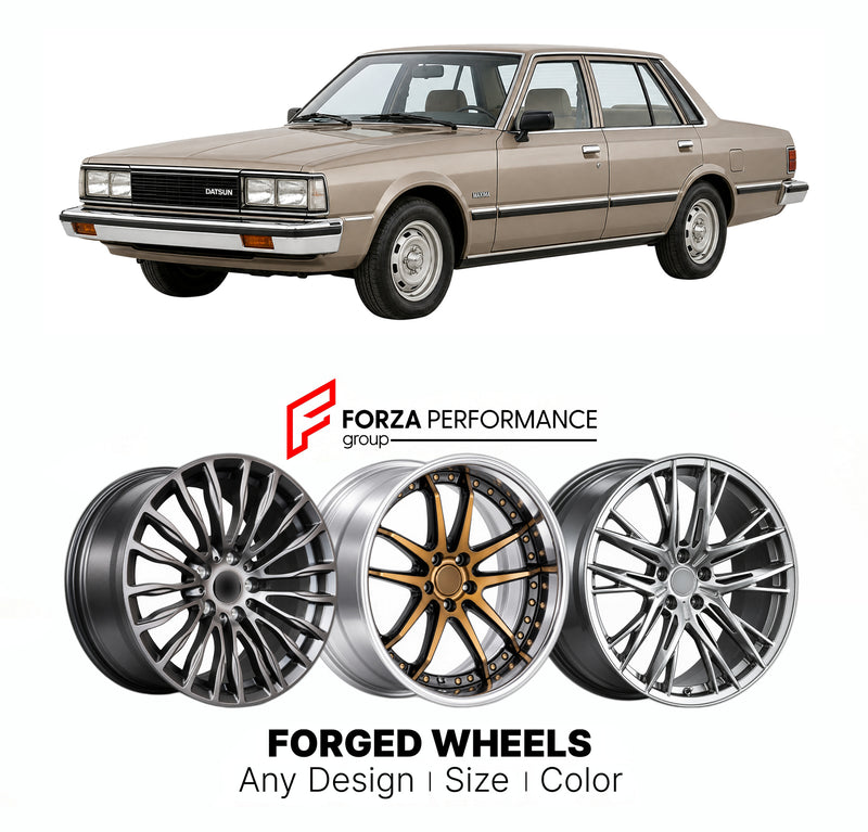 CUSTOM CLASSIC VINTAGE RESTOMOD RETRO OLD SCHOOL FORGED WHEELS RIMS for DATSUN MAXIMA 910 1981 - 1984