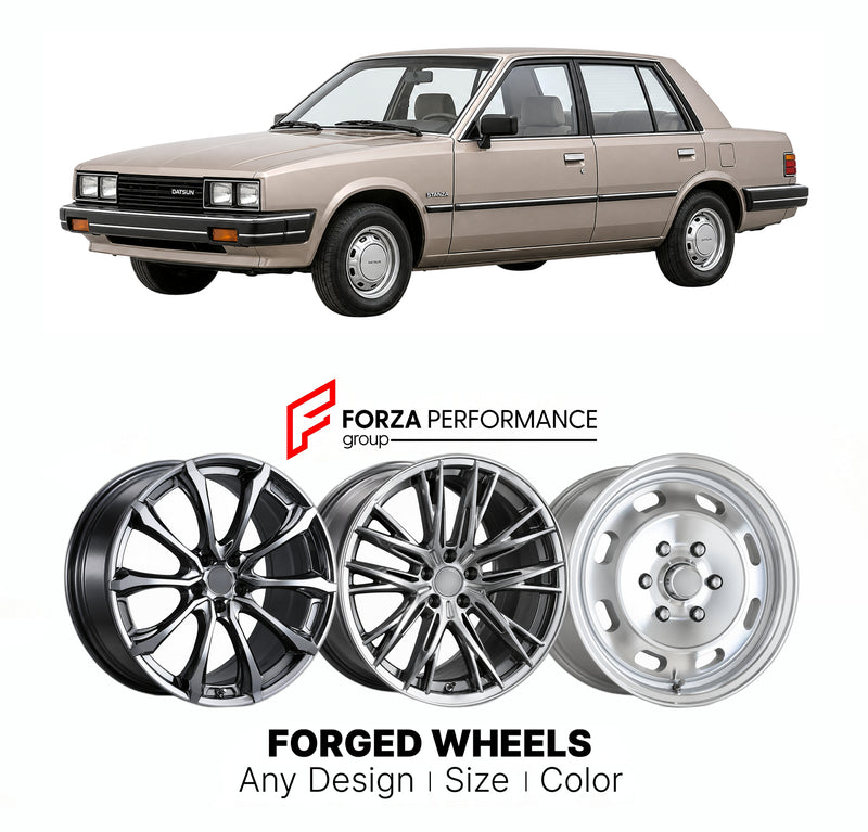 CUSTOM CLASSIC VINTAGE RESTOMOD RETRO OLD SCHOOL FORGED WHEELS RIMS for DATSUN STANZA T11 1981 - 1986