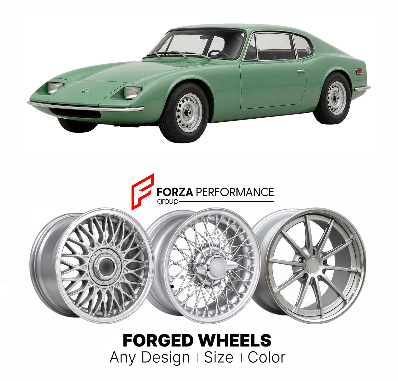 CUSTOM CLASSIC VINTAGE RESTOMOD RETRO OLD SCHOOL FORGED WHEELS RIMS for DAVRIAN MK6 1971 - 1973

Custom forged wheels for Davrian Mk6 1971 - 1973. Classic, vintage, restomod wheel designs made to order in custom sizes, offsets, colors and finishes.

We manufacture premium quality forged wheels rims for Davrian Mk6 1971 - 1973 in any design, size, color.

THIS WHEEL DESIGN CAN BE CUSTOM-MADE FOR YOUR CAR IN ANY SIZE AND COLOR OPTIONS
Available in monoblock, 2-piece, 3-piece, duoblock, beadlock
3D wheel rende