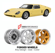 CUSTOM CLASSIC VINTAGE RESTOMOD RETRO OLD SCHOOL FORGED WHEELS RIMS for DE CADENET LM1 1972 - 1974

Custom forged wheels for De Cadenet LM1 1972 - 1974. Classic, vintage, restomod wheel designs made to order in custom sizes, offsets, colors and finishes.

We manufacture premium quality forged wheels rims for De Cadenet LM1 1972 - 1974 in any design, size, color.

THIS WHEEL DESIGN CAN BE CUSTOM-MADE FOR YOUR CAR IN ANY SIZE AND COLOR OPTIONS
Available in monoblock, 2-piece, 3-piece, duoblock, beadlock
3D wh
