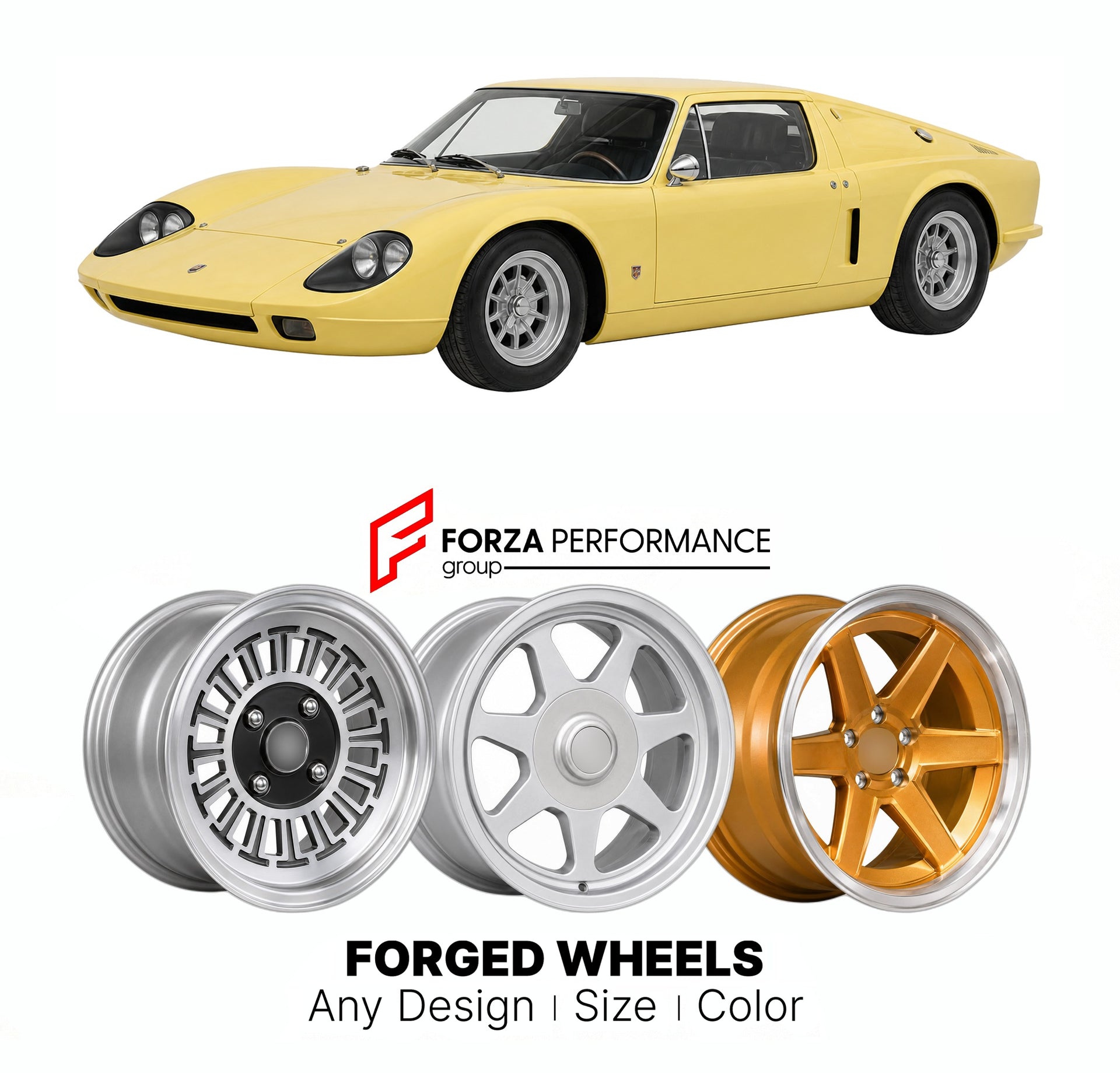 CUSTOM CLASSIC VINTAGE RESTOMOD RETRO OLD SCHOOL FORGED WHEELS RIMS for DE CADENET LM1 1972 - 1974

Custom forged wheels for De Cadenet LM1 1972 - 1974. Classic, vintage, restomod wheel designs made to order in custom sizes, offsets, colors and finishes.

We manufacture premium quality forged wheels rims for De Cadenet LM1 1972 - 1974 in any design, size, color.

THIS WHEEL DESIGN CAN BE CUSTOM-MADE FOR YOUR CAR IN ANY SIZE AND COLOR OPTIONS
Available in monoblock, 2-piece, 3-piece, duoblock, beadlock
3D wh