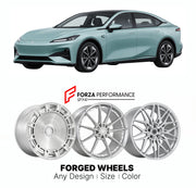 Custom forged wheels for Deepal Changan L07 SL03 2022+. Made-to-order monoblock, 2-piece and 3-piece wheels in custom sizes, offsets, colors and finishes with guaranteed vehicle fitment.

We manufacture premium quality forged wheels rims for Deepal Changan L07 SL03 2022+ in any design, size, color.

THIS WHEEL DESIGN CAN BE CUSTOM-MADE FOR YOUR CAR IN ANY SIZE AND COLOR OPTIONS
Available in monoblock, 2-piece, 3-piece, duoblock, beadlock
3D wheel renderings are provided according to the exact dimensions and