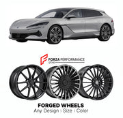 Custom forged wheels for Denza BYD Z9 2024+. Made-to-order monoblock, 2-piece and 3-piece wheels in custom sizes, offsets, colors and finishes with guaranteed vehicle fitment.

We manufacture premium quality forged wheels rims for Denza BYD Z9 2024+ in any design, size, color.

THIS WHEEL DESIGN CAN BE CUSTOM-MADE FOR YOUR CAR IN ANY SIZE AND COLOR OPTIONS
Available in monoblock, 2-piece, 3-piece, duoblock, beadlock
3D wheel renderings are provided according to the exact dimensions and specifications reques