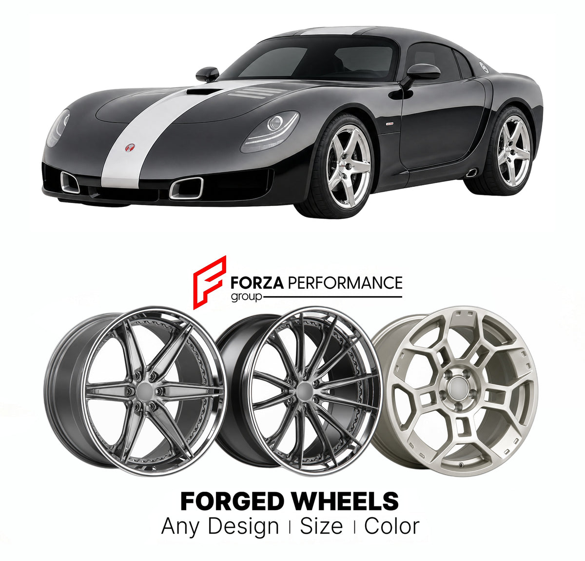 FORGED WHEELS RIMS for DEVON GTX 2009 - 2010

Custom forged wheels for Devon GTX 2009 - 2010. Made-to-order monoblock, 2-piece and 3-piece rims in custom sizes, offsets, colors and finishes with guaranteed fitment.

We manufacture premium quality forged wheels rims for Devon GTX 2009 - 2010 in any design, size, color.

THIS WHEEL DESIGN CAN BE CUSTOM-MADE FOR YOUR CAR IN ANY SIZE AND COLOR OPTIONS
Available in monoblock, 2-piece, 3-piece, duoblock, beadlock