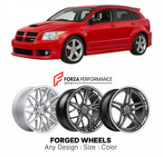 FORGED WHEELS RIMS for DODGE CALIBER SRT4 TURBOCHARGED 2008 - 2009

Custom forged wheels for Dodge Caliber SRT4 Turbocharged 2008 - 2009. Made-to-order monoblock, 2-piece and 3-piece rims in custom sizes, offsets, colors and finishes with guaranteed fitment.

We manufacture premium quality forged wheels rims for Dodge Caliber SRT4 Turbocharged 2008 - 2009 in any design, size, color.

THIS WHEEL DESIGN CAN BE CUSTOM-MADE FOR YOUR CAR IN ANY SIZE AND COLOR OPTIONS
Available in monoblock, 2-piece, 3-piece, duo