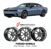FORGED WHEELS RIMS for DODGE CHARGER DAYTONA R T LB EV 2024+

Custom forged wheels for Dodge Charger Daytona R T LB EV 2024+. Made-to-order monoblock, 2-piece and 3-piece rims in custom sizes, offsets, colors and finishes with guaranteed fitment.

We manufacture premium quality forged wheels rims for Dodge Charger Daytona R T LB EV 2024+ in any design, size, color.

THIS WHEEL DESIGN CAN BE CUSTOM-MADE FOR YOUR CAR IN ANY SIZE AND COLOR OPTIONS
Available in monoblock, 2-piece, 3-piece, duoblock, beadlock
3D