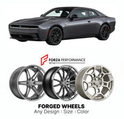 FORGED WHEELS RIMS for DODGE CHARGER DAYTONA SCAT PACK LB EV 2024+

Custom forged wheels for Dodge Charger Daytona Scat Pack LB EV 2024+. Made-to-order monoblock, 2-piece and 3-piece rims in custom sizes, offsets, colors and finishes with guaranteed fitment.

We manufacture premium quality forged wheels rims for Dodge Charger Daytona Scat Pack LB EV 2024+ in any design, size, color.

THIS WHEEL DESIGN CAN BE CUSTOM-MADE FOR YOUR CAR IN ANY SIZE AND COLOR OPTIONS
Available in monoblock, 2-piece, 3-piece, duo