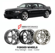 FORGED WHEELS RIMS for DODGE CHARGER SRT HELLCAT LX LD 2006 - 2023

Custom forged wheels for Dodge Charger SRT Hellcat LX LD 2006 - 2023. Made-to-order monoblock, 2-piece and 3-piece rims in custom sizes, offsets, colors and finishes with guaranteed fitment.

We manufacture premium quality forged wheels rims for Dodge Charger SRT Hellcat LX LD 2006 - 2023 in any design, size, color.

THIS WHEEL DESIGN CAN BE CUSTOM-MADE FOR YOUR CAR IN ANY SIZE AND COLOR OPTIONS
Available in monoblock, 2-piece, 3-piece, duo