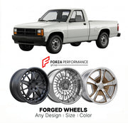 CUSTOM CLASSIC VINTAGE RESTOMOD RETRO OLD SCHOOL FORGED WHEELS RIMS for DODGE DAKOTA 1987 - 1990
Custom forged wheels for classic American muscle cars. Ideal for restomod builds, vintage restorations, and show cars. Deep dish and retro styling available.

We manufacture premium quality forged wheels rims for Dodge Dakota 1987 - 1990 in any design, size, color.

THIS WHEEL DESIGN CAN BE CUSTOM-MADE FOR YOUR CAR IN ANY SIZE AND COLOR OPTIONS
Available in monoblock, 2-piece, 3-piece, duoblock, beadlock
3D whee