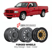 FORGED WHEELS RIMS for DODGE DAKOTA SPORT 1997 - 2011

Custom forged wheels for Dodge Dakota Sport 1997 - 2011. Made-to-order monoblock, 2-piece and 3-piece rims in custom sizes, offsets, colors and finishes with guaranteed fitment.

We manufacture premium quality forged wheels rims for Dodge Dakota Sport 1997 - 2011 in any design, size, color.

THIS WHEEL DESIGN CAN BE CUSTOM-MADE FOR YOUR CAR IN ANY SIZE AND COLOR OPTIONS
Available in monoblock, 2-piece, 3-piece, duoblock, beadlock
3D wheel renderings are