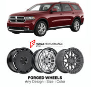 FORGED WHEELS RIMS for DODGE DURANGO 2011+

Custom forged wheels for Dodge Durango 2011+. Made-to-order monoblock, 2-piece and 3-piece rims in custom sizes, offsets, colors and finishes with guaranteed fitment.

We manufacture premium quality forged wheels rims for Dodge Durango 2011+ in any design, size, color.

THIS WHEEL DESIGN CAN BE CUSTOM-MADE FOR YOUR CAR IN ANY SIZE AND COLOR OPTIONS
Available in monoblock, 2-piece, 3-piece, duoblock, beadlock
3D wheel renderings are provided according to the exact 