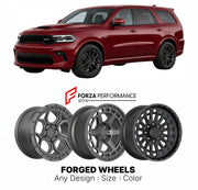 FORGED WHEELS RIMS for DODGE DURANGO SRT 1998+

Custom forged wheels for Dodge Durango SRT 1998+. Made-to-order monoblock, 2-piece and 3-piece rims in custom sizes, offsets, colors and finishes with guaranteed fitment.

We manufacture premium quality forged wheels rims for Dodge Durango SRT 1998+ in any design, size, color.

THIS WHEEL DESIGN CAN BE CUSTOM-MADE FOR YOUR CAR IN ANY SIZE AND COLOR OPTIONS
Available in monoblock, 2-piece, 3-piece, duoblock, beadlock
3D wheel renderings are provided according t