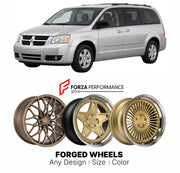 FORGED WHEELS RIMS for DODGE GRAND CARAVAN 2008 - 2020

Custom forged wheels for Dodge Grand Caravan 2008 - 2020. Made-to-order monoblock, 2-piece and 3-piece rims in custom sizes, offsets, colors and finishes with guaranteed fitment.

We manufacture premium quality forged wheels rims for Dodge Grand Caravan 2008 - 2020 in any design, size, color.

THIS WHEEL DESIGN CAN BE CUSTOM-MADE FOR YOUR CAR IN ANY SIZE AND COLOR OPTIONS
Available in monoblock, 2-piece, 3-piece, duoblock, beadlock
3D wheel renderings 