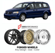 FORGED WHEELS RIMS for DODGE GRAND CARAVAN ES 1991 - 2020

Custom forged wheels for Dodge Grand Caravan ES 1991 - 2020. Made-to-order monoblock, 2-piece and 3-piece rims in custom sizes, offsets, colors and finishes with guaranteed fitment.

We manufacture premium quality forged wheels rims for Dodge Grand Caravan ES 1991 - 2020 in any design, size, color.

THIS WHEEL DESIGN CAN BE CUSTOM-MADE FOR YOUR CAR IN ANY SIZE AND COLOR OPTIONS
Available in monoblock, 2-piece, 3-piece, duoblock, beadlock
3D wheel re