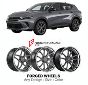 FORGED WHEELS RIMS for DODGE HORNET GT 2023+

Custom forged wheels for Dodge Hornet GT 2023+. Made-to-order monoblock, 2-piece and 3-piece rims in custom sizes, offsets, colors and finishes with guaranteed fitment.

We manufacture premium quality forged wheels rims for Dodge Hornet GT 2023+ in any design, size, color.

THIS WHEEL DESIGN CAN BE CUSTOM-MADE FOR YOUR CAR IN ANY SIZE AND COLOR OPTIONS
Available in monoblock, 2-piece, 3-piece, duoblock, beadlock
3D wheel renderings are provided according to the 