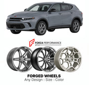 FORGED WHEELS RIMS for DODGE HORNET GT PLUS 2023+

Custom forged wheels for Dodge Hornet GT Plus 2023+. Made-to-order monoblock, 2-piece and 3-piece rims in custom sizes, offsets, colors and finishes with guaranteed fitment.

We manufacture premium quality forged wheels rims for Dodge Hornet GT Plus 2023+ in any design, size, color.

THIS WHEEL DESIGN CAN BE CUSTOM-MADE FOR YOUR CAR IN ANY SIZE AND COLOR OPTIONS
Available in monoblock, 2-piece, 3-piece, duoblock, beadlock
3D wheel renderings are provided ac