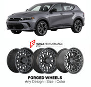 FORGED WHEELS RIMS for DODGE HORNET R T PLUS 2023+

Custom forged wheels for Dodge Hornet R T Plus 2023+. Made-to-order monoblock, 2-piece and 3-piece rims in custom sizes, offsets, colors and finishes with guaranteed fitment.

We manufacture premium quality forged wheels rims for Dodge Hornet R T Plus 2023+ in any design, size, color.

THIS WHEEL DESIGN CAN BE CUSTOM-MADE FOR YOUR CAR IN ANY SIZE AND COLOR OPTIONS
Available in monoblock, 2-piece, 3-piece, duoblock, beadlock
3D wheel renderings are provided