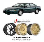 FORGED WHEELS RIMS for DODGE INTREPID 1993 - 1997

Custom forged wheels for Dodge Intrepid 1993 - 1997. Made-to-order monoblock, 2-piece and 3-piece rims in custom sizes, offsets, colors and finishes with guaranteed fitment.

We manufacture premium quality forged wheels rims for Dodge Intrepid 1993 - 1997 in any design, size, color.

THIS WHEEL DESIGN CAN BE CUSTOM-MADE FOR YOUR CAR IN ANY SIZE AND COLOR OPTIONS
Available in monoblock, 2-piece, 3-piece, duoblock, beadlock
3D wheel renderings are provided ac