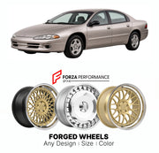 FORGED WHEELS RIMS for DODGE INTREPID SXT LH 1993 - 2004

Custom forged wheels for Dodge Intrepid SXT LH 1993 - 2004. Made-to-order monoblock, 2-piece and 3-piece rims in custom sizes, offsets, colors and finishes with guaranteed fitment.

We manufacture premium quality forged wheels rims for Dodge Intrepid SXT LH 1993 - 2004 in any design, size, color.

THIS WHEEL DESIGN CAN BE CUSTOM-MADE FOR YOUR CAR IN ANY SIZE AND COLOR OPTIONS
Available in monoblock, 2-piece, 3-piece, duoblock, beadlock
3D wheel rende