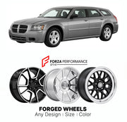 FORGED WHEELS RIMS for DODGE MAGNUM LX WAGON 2005 - 2008

Custom forged wheels for Dodge Magnum LX Wagon 2005 - 2008. Made-to-order monoblock, 2-piece and 3-piece rims in custom sizes, offsets, colors and finishes with guaranteed fitment.

We manufacture premium quality forged wheels rims for Dodge Magnum LX Wagon 2005 - 2008 in any design, size, color.

THIS WHEEL DESIGN CAN BE CUSTOM-MADE FOR YOUR CAR IN ANY SIZE AND COLOR OPTIONS
Available in monoblock, 2-piece, 3-piece, duoblock, beadlock
3D wheel rende