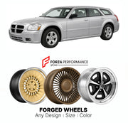 FORGED WHEELS RIMS for DODGE MAGNUM SE LX 2005 - 2008

Custom forged wheels for Dodge Magnum SE LX 2005 - 2008. Made-to-order monoblock, 2-piece and 3-piece rims in custom sizes, offsets, colors and finishes with guaranteed fitment.

We manufacture premium quality forged wheels rims for Dodge Magnum SE LX 2005 - 2008 in any design, size, color.

THIS WHEEL DESIGN CAN BE CUSTOM-MADE FOR YOUR CAR IN ANY SIZE AND COLOR OPTIONS
Available in monoblock, 2-piece, 3-piece, duoblock, beadlock
3D wheel renderings are
