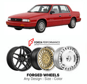 FORGED WHEELS RIMS for DODGE SPIRIT ES AA-BODY 1990 - 1995

Custom forged wheels for Dodge Spirit ES AA-Body 1990 - 1995. Made-to-order monoblock, 2-piece and 3-piece rims in custom sizes, offsets, colors and finishes with guaranteed fitment.

We manufacture premium quality forged wheels rims for Dodge Spirit ES AA-Body 1990 - 1995 in any design, size, color.

THIS WHEEL DESIGN CAN BE CUSTOM-MADE FOR YOUR CAR IN ANY SIZE AND COLOR OPTIONS
Available in monoblock, 2-piece, 3-piece, duoblock, beadlock
3D wheel