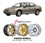 FORGED WHEELS RIMS for DODGE STRATUS 1995 - 2006

Custom forged wheels for Dodge Stratus 1995 - 2006. Made-to-order monoblock, 2-piece and 3-piece rims in custom sizes, offsets, colors and finishes with guaranteed fitment.

We manufacture premium quality forged wheels rims for Dodge Stratus 1995 - 2006 in any design, size, color.

THIS WHEEL DESIGN CAN BE CUSTOM-MADE FOR YOUR CAR IN ANY SIZE AND COLOR OPTIONS
Available in monoblock, 2-piece, 3-piece, duoblock, beadlock
3D wheel renderings are provided accor