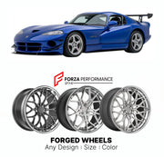 FORGED WHEELS RIMS for DODGE VIPER ACR TRACK-FOCUSED VARIANTS 1999 - 2017

Custom forged wheels for Dodge Viper ACR Track-Focused Variants 1999 - 2017. Made-to-order monoblock, 2-piece and 3-piece rims in custom sizes, offsets, colors and finishes with guaranteed fitment.

We manufacture premium quality forged wheels rims for Dodge Viper ACR Track-Focused Variants 1999 - 2017 in any design, size, color.

THIS WHEEL DESIGN CAN BE CUSTOM-MADE FOR YOUR CAR IN ANY SIZE AND COLOR OPTIONS
Available in monoblock, 